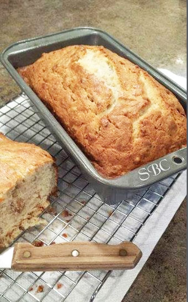 Cream cheese banana nut bread