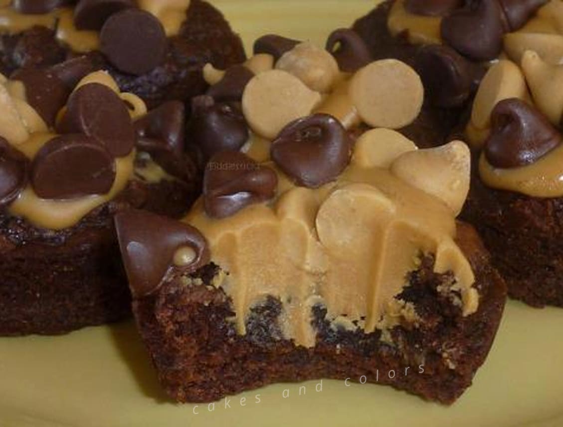 Peanut Butter Brownie Bites Cakes And Colors