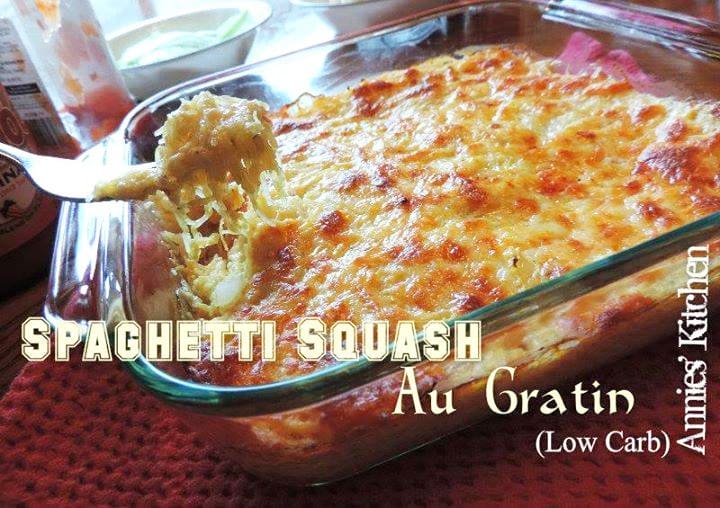 Spaghetti squash au gratin