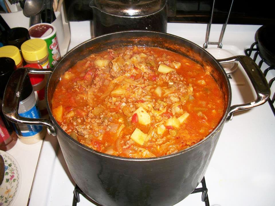 Southern style cabbage soup