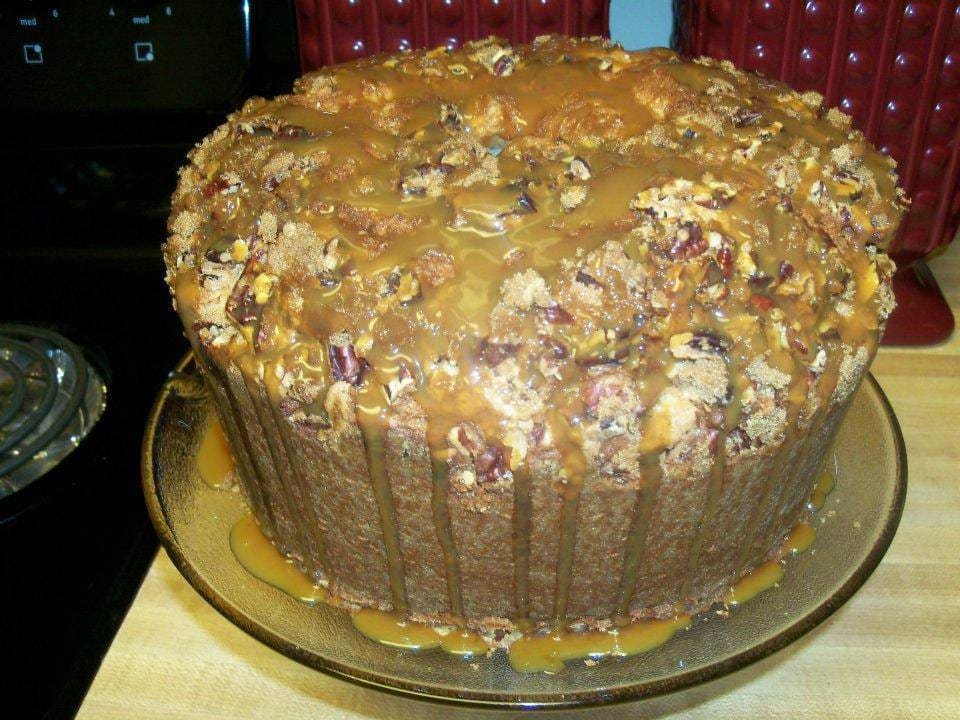 My Famous Pecan Pie Pound Cake