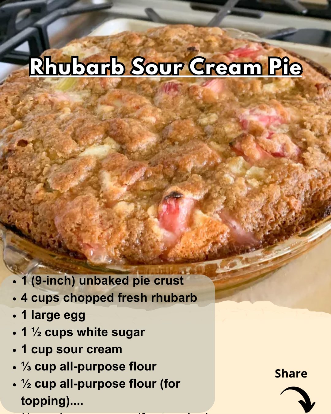 Rhubarb Sour Cream Pie Cakes And Colors rhubarb-sour-cream-pie-cakes-and-colors